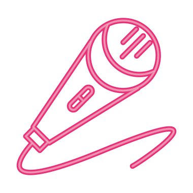 Mikrofon radyo aygıtı izole edilmiş simge