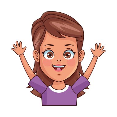 Mutlu küçük kız Avatar karakteri