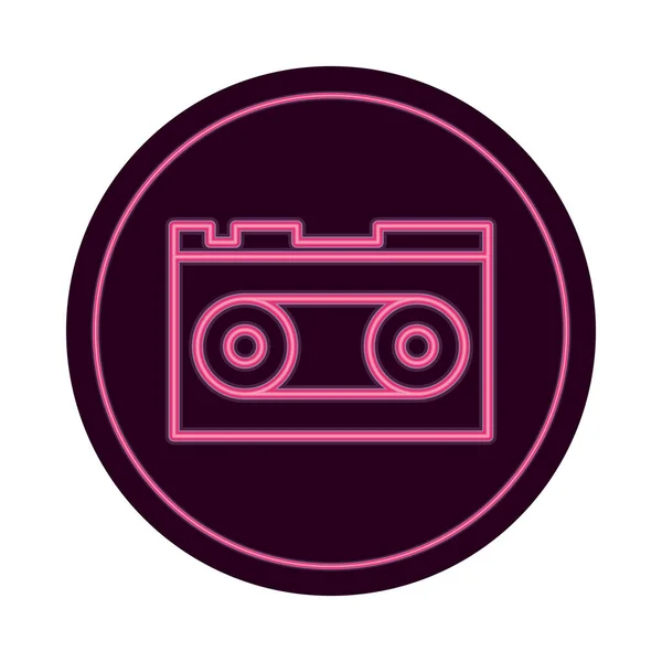 Icono del dispositivo de audio retro cassette — Archivo Imágenes Vectoriales