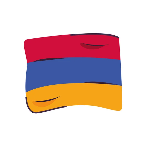 Armenia bandera país aislado icono — Vector de stock