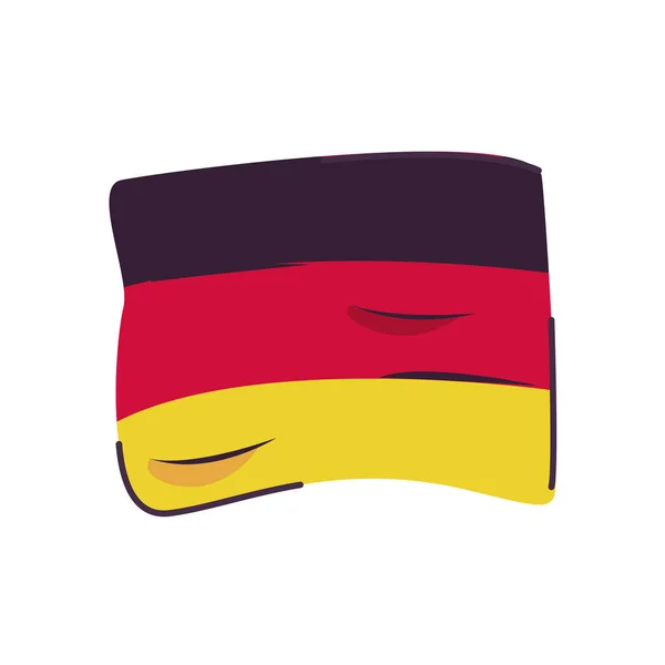 Ikona izolowanego kraju bandery niemieckiej — Wektor stockowy