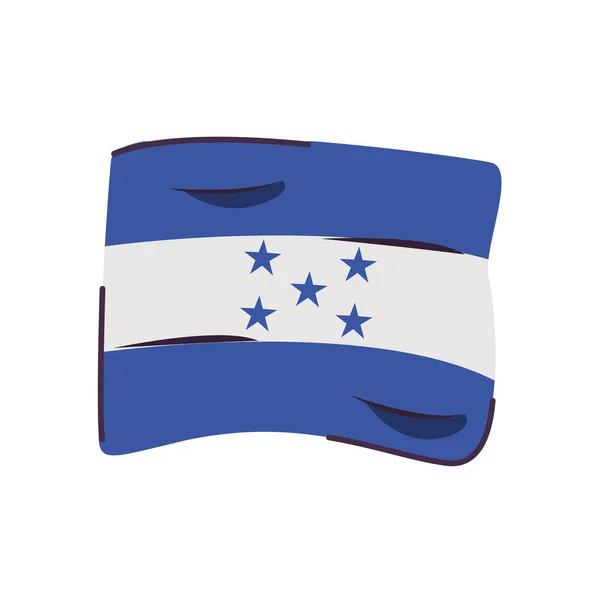 Honduras vlag land geïsoleerd pictogram — Stockvector