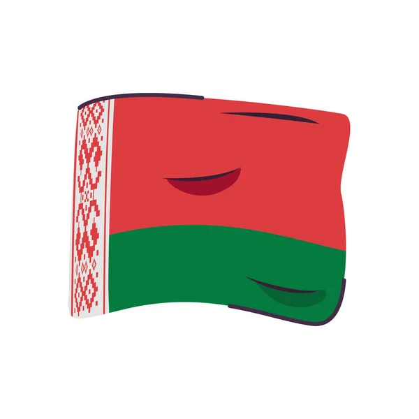 Bandera belarus país aislado icono — Archivo Imágenes Vectoriales