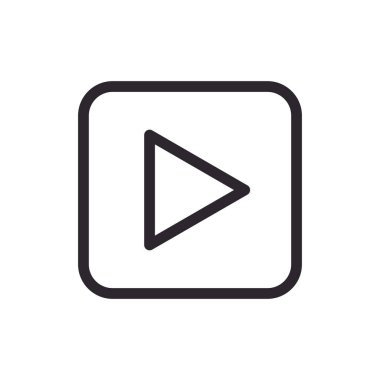 Video oynatıcı düğmesi biçimi simgesi