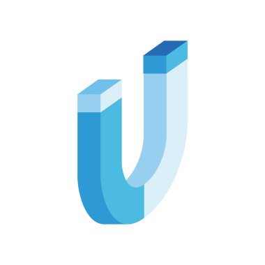 mıknatıs kuvveti izometrik biçim simgesi