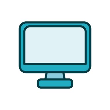 masaüstü bilgisayar görüntüleme çizgisi biçimi simgesi