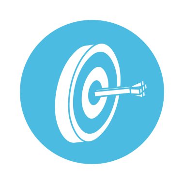 hedef ok blok biçimi simgesi