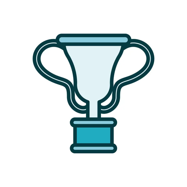 Trofeo taza premio línea estilo icono — Vector de stock