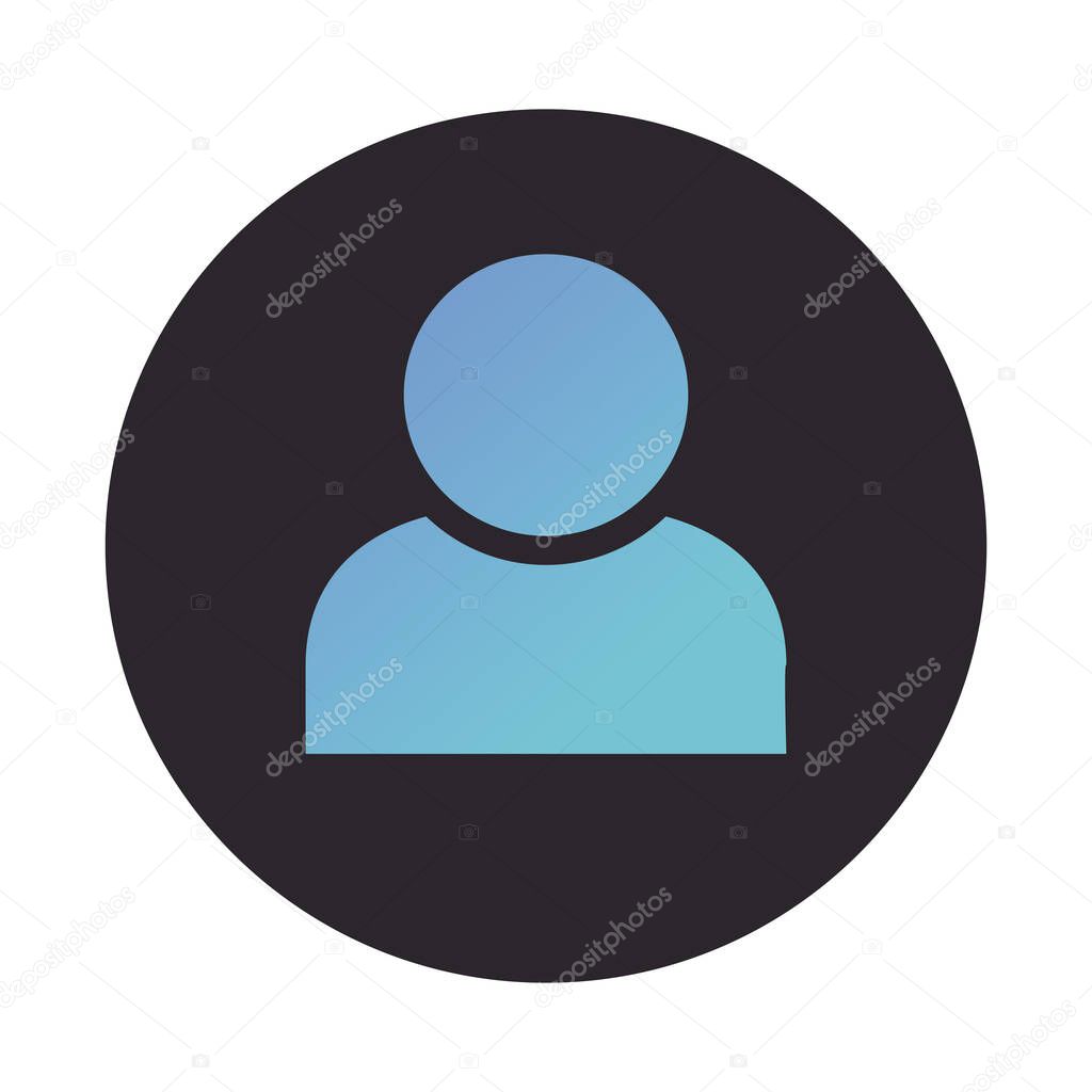 avatar user silhouette block style icon