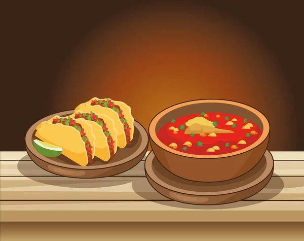 Святкування майонезу зі смачною їжею за столом — стоковий вектор