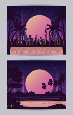 Manzaralı ve şehir manzaralı gezgin şehvet posteri