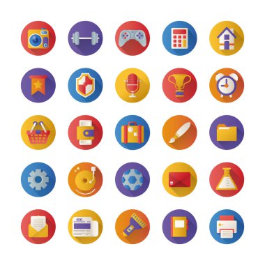 bir demet muhtelif set simgesi