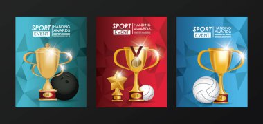 Spor etkinlikleri ödülleri posterleri