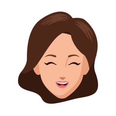 güzel bir kadın baş avatar karakter