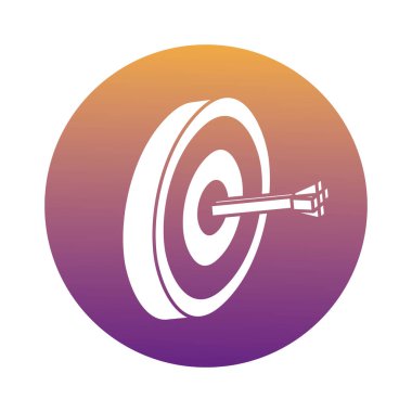 hedef ok blok biçimi simgesi