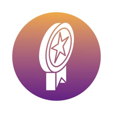 yıldız sembol blok stili ticari madalya