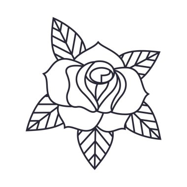 Güzel gül bahçesi dekoratif ikonu