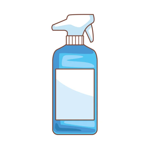 Ikon pembersih produk splash botol - Stok Vektor