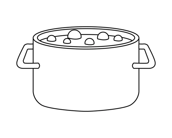끓는 물을 분리 된 아이콘 — 스톡 벡터