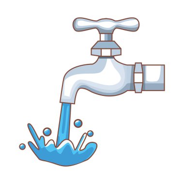 water faucet tap isolated icon clipart