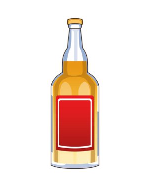Tekila şişesi Meksika içkisi izole edilmiş bir ikon
