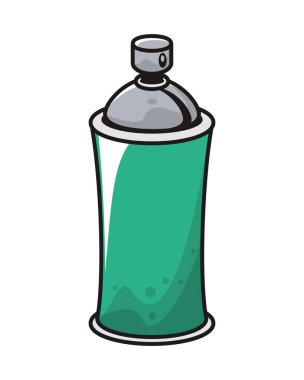 Sprey boya şişe izole simgesi