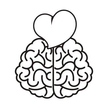Aşk simgesi olan beyin