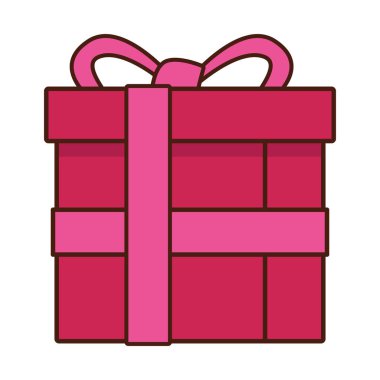hediye kutusu izole edilmiş simge