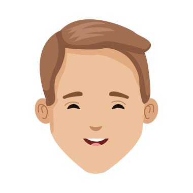 Genç adam baş karakter simgesi