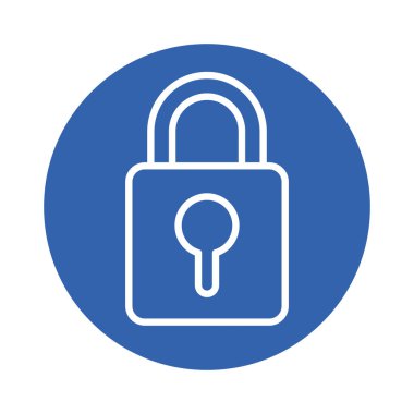 Güvenli asma kilit biçimi simgesi