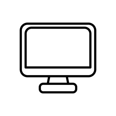 masaüstü bilgisayar görüntüleme çizgisi biçimi simgesi