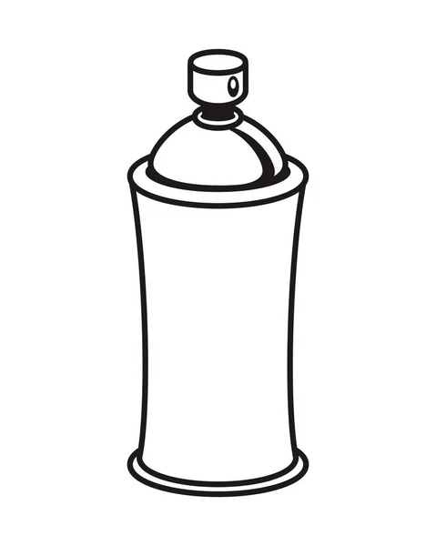 Spray paint bottle isolated icon — Stock Vector