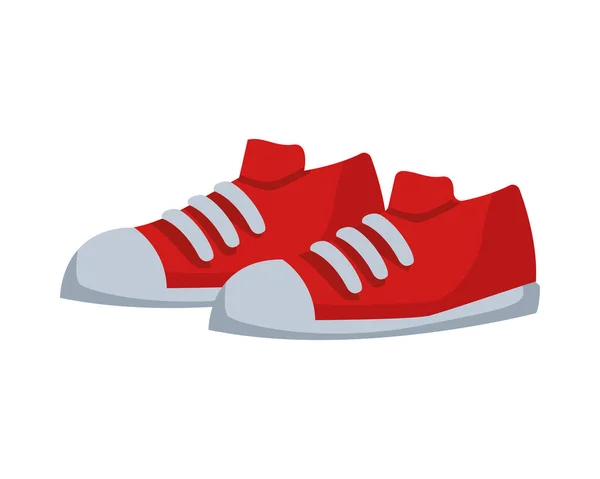 Chaussures de tennis jeune icône de style — Image vectorielle