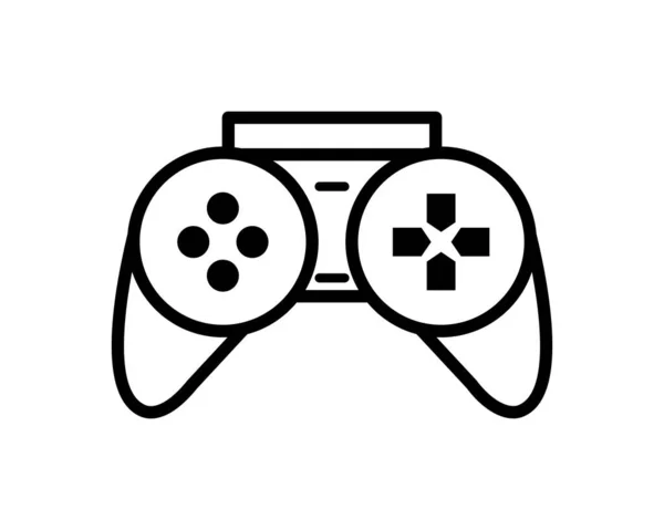 Ícone de estilo de linha de controle de vídeo game —  Vetores de Stock