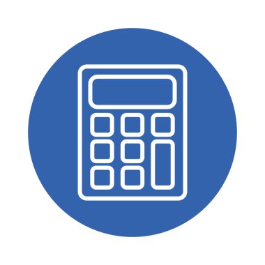 Hesap makinesi matematik blok biçimi simgesi