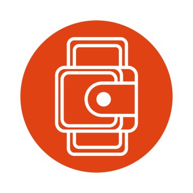 cüzdan parası blok biçimi simgesi