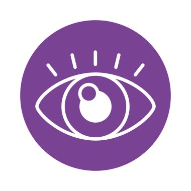 Göz görünümü blok biçimi simgesi