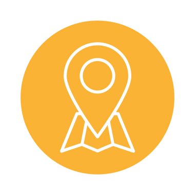 pin işaretleyici konum blok biçim simgesi