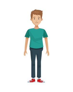 Genç adam avatar karakter simgesi