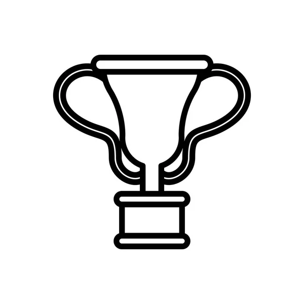 トロフィーカップ賞ラインスタイルのアイコン — ストックベクタ