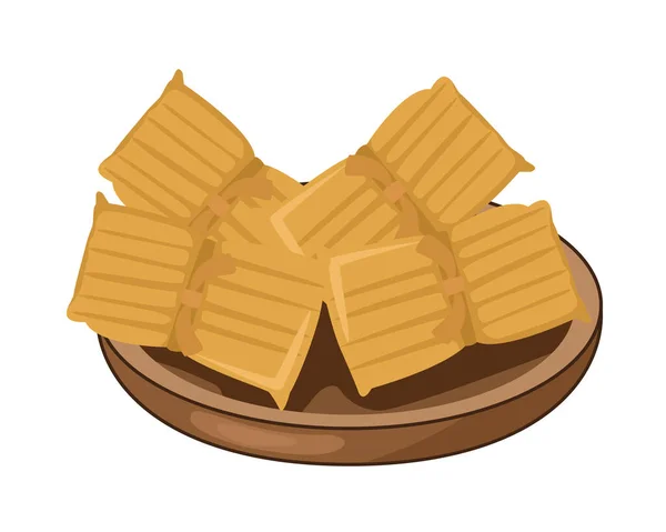 Délicieux nachos mexicains nourriture traditionnelle — Image vectorielle