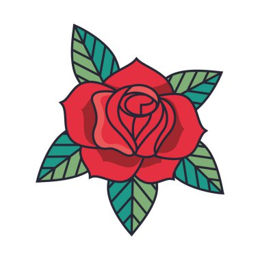 Güzel gül bahçesi dekoratif ikonu
