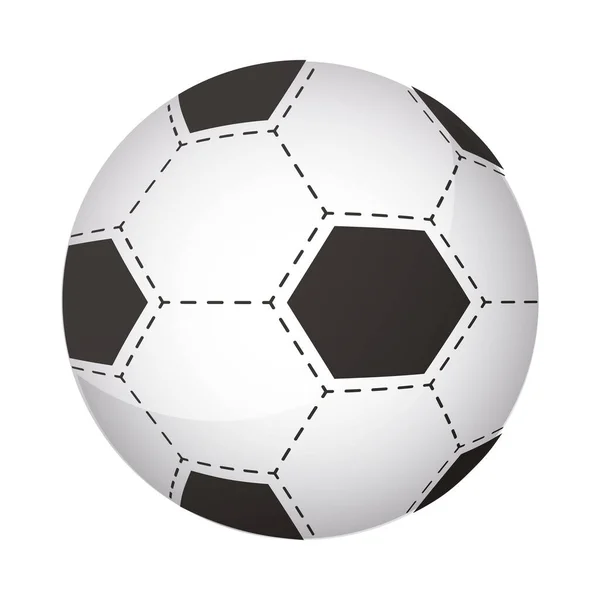 Значок спортивного обладнання для футбольних м'ячів — стоковий вектор
