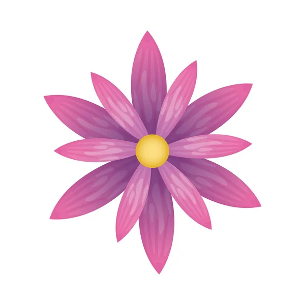 Belo jardim de flores ícone decorativo —  Vetores de Stock