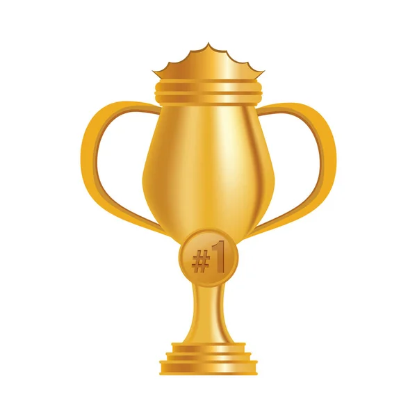 Goldene Pokal-Ikone — Stockvektor