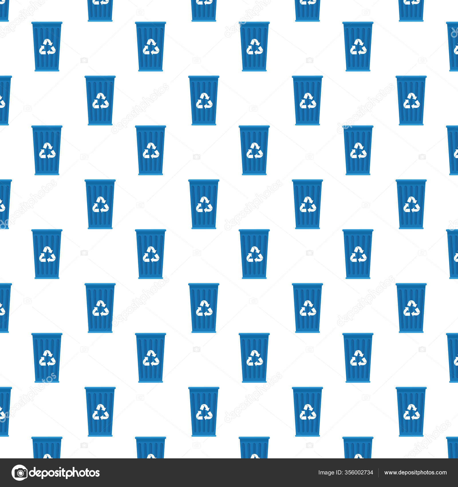 Garbage recycle bins pattern background Stock Vector Image by ...