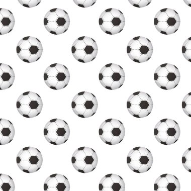 Futbol balonları spor ekipmanları deseni