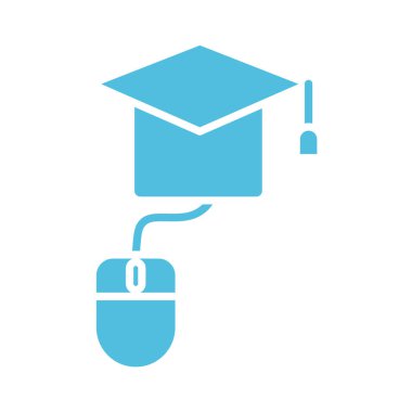 Bu mezuniyet fare siluet biçimi simgesi ile