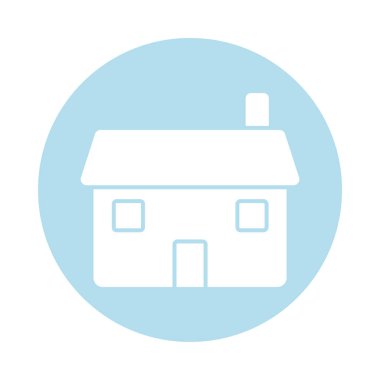 ev önü blok siluet biçimi simgesi