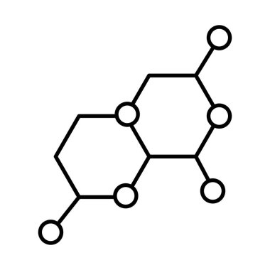 DNA molekül çizgisi biçimi simgesi